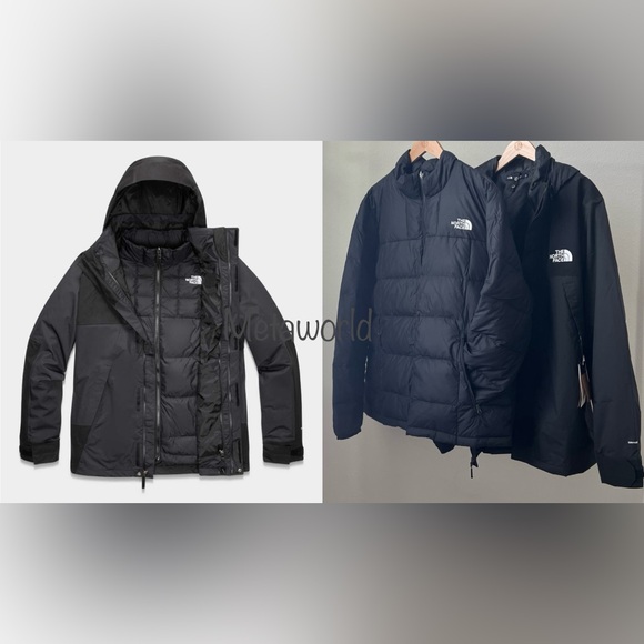 THE NORTH FACE Men's Bandon Triclimate Insulated Down Dryvent 3 in 1 Black - Picture 2 of 16